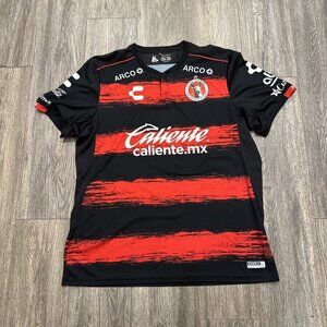 Charly Xolos Tijuana Home Jersey 18/19 Red/Black Mens Size XXL Striped